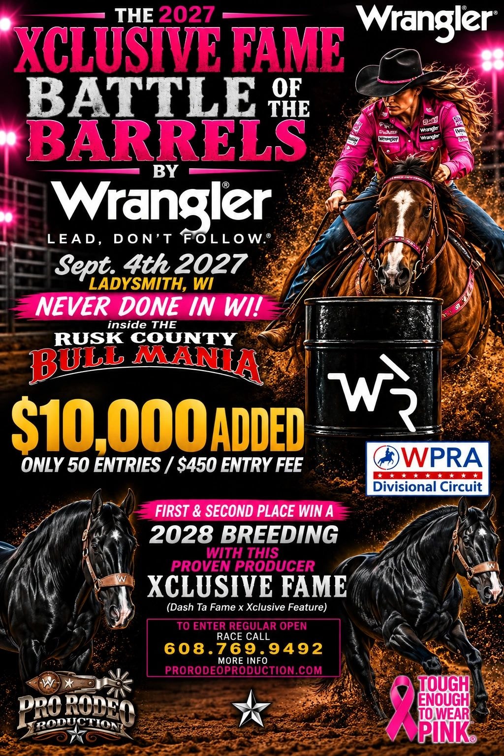Xclusive Fame Barrel Race — Wrangler SE
