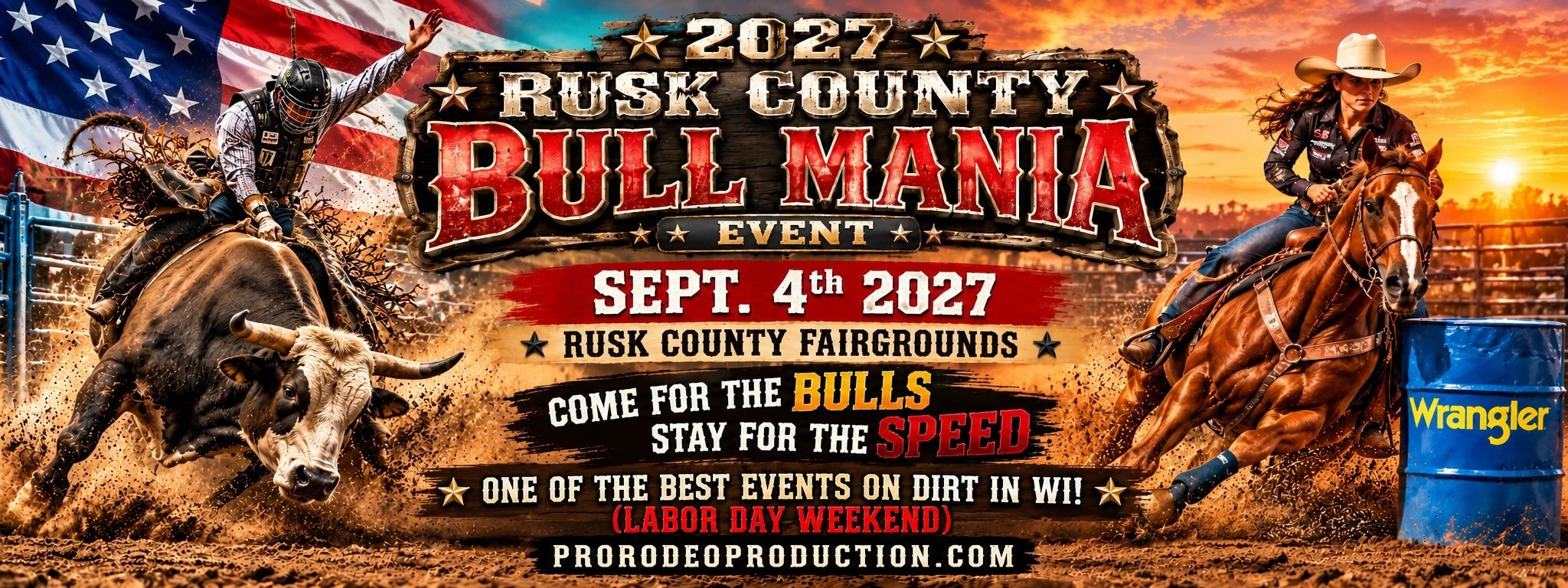 Rusk County Bull Mania Facebook promotion